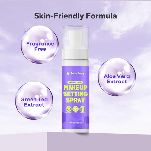 Makeup Setting Spray (4.06 Fl Oz), Matte Finish Setting Spray for Makeup, Long-Lasting Fixing Spray for Face, Oil Control for Oily Skin, Shine-Free - Image 4