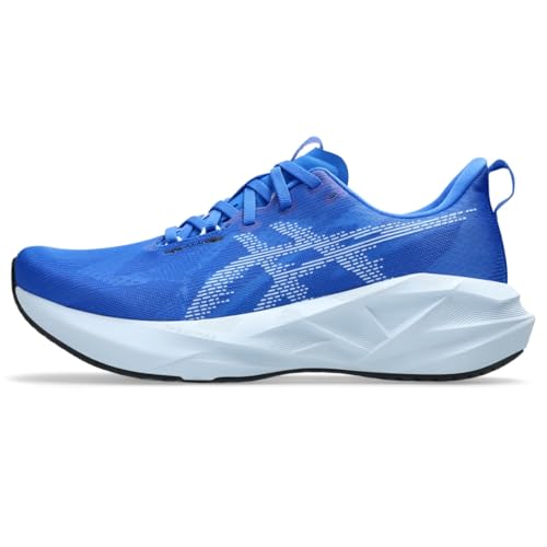 ASICS Men\'s NOVABLAST 5 Running Shoe, 9.5, Illusion Blue/Light Blue