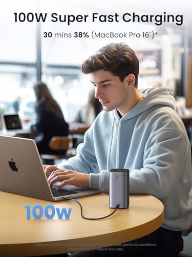 UGREEN Nexode Power Bank 20000mAh 145W PD 3.0 Portable Charger 72Wh Qi2 Certified 15W Wireless Fast Charging Magsafe Battery Pack 2C1A with TFT Display for iPhone 17/16 Series/MacBook/iPad and More - Image 3