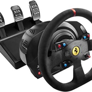 Thrustmaster T300 Force Feedback Ferrari Integral RW Alcantara Edition Racing Wheel (compatible w/ PS5, PS5 Pro, PS4 & PC)