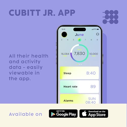 Cubitt Jr. Smartwatch Fitness Tracker for Kids and Teens with Games, Step Counter, Sleep Monitor, Heart Rate Monitor, Calculator, Activity Tracking, 1.75" AMOLED Touchscreen, Waterproof – Dusty Lilac - Image 6