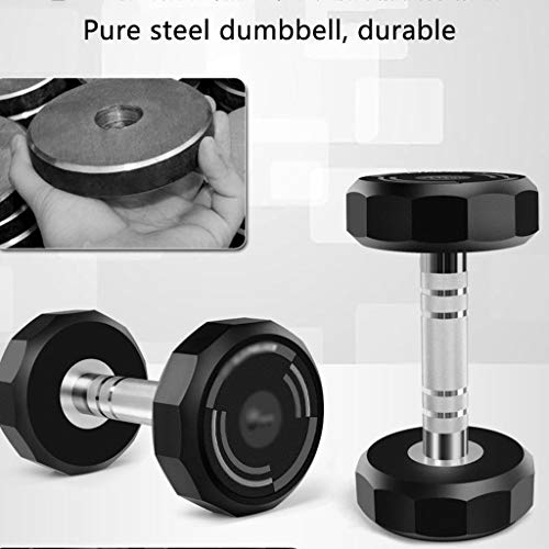 ZYCSKTL Dumbbells Set Adjustable Fillable Dumbbells Set,Household Twelve-Sided Design Professional Fitness Equipment Dumbbells, Men's and Women's Gym-Coated Dumbbells (Color : Blue-30KG*2) - Image 6