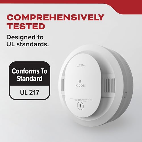 Kidde Hardwired Smoke Detector, 10-Year Battery Backup, Voice Alerts, Interconnectable, LED Warning Light Indicators, 20SA10-V - Image 7