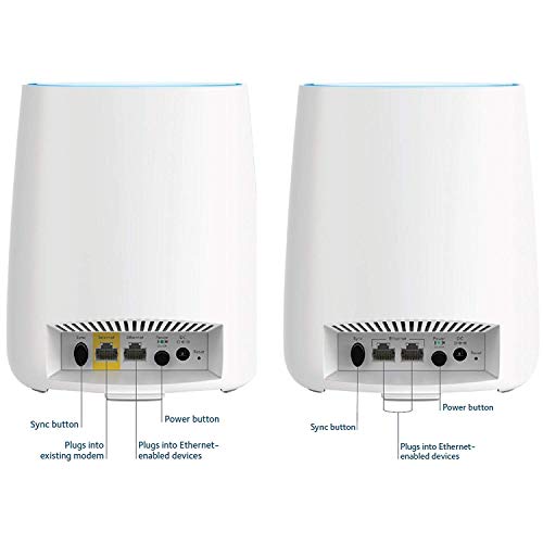 Netgear Netgear Orbi RBK753 - Wi-Fi System (Router, 2 Extenders) - Up to 7,500 Sq.ft - Mesh - GigE, 802.11ax - 802.11a/b/g/n/ac/ax - Tri-Band - RBK753-100NAS (Renewed) - Image 4