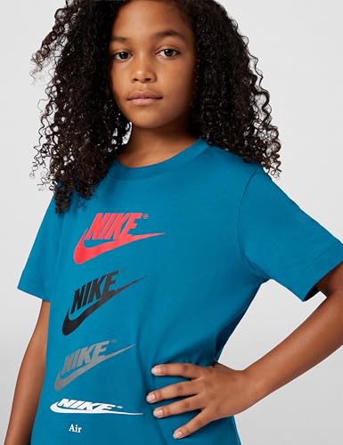 Nike Kid's Sportswear T-Shirt Futura Repeat, Green Abyss, Large - Image 4