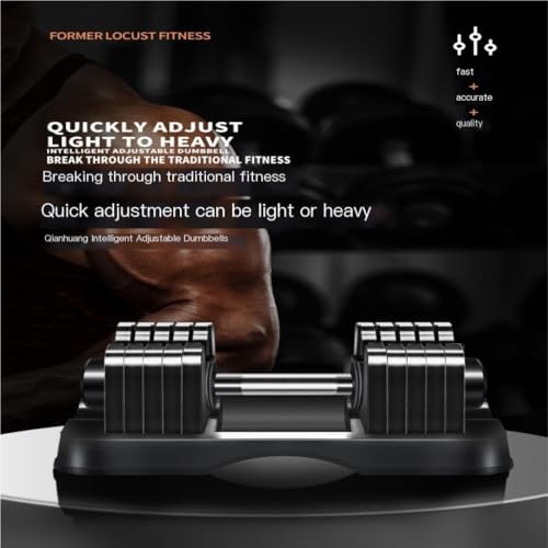Dumbells 55lb Adjustable Dumbbell 1 Second Quick Weight Adjustment Intelligent Adjustment 25kg Dumbbell Fitness Set Dumbell Set - Image 6