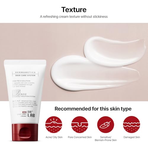 DR+LAB Red Spot Care Cream 2.03 fl oz /60ml Soothing Pore Trouble Care pH Balance for Acne Prone Sensitive Skin Korean Skincare - Image 5