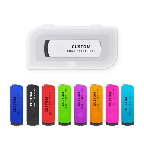 Custom USB Flash Drive, Personalized USB Thumb Drive Memory Stick, Portable Swivel USB Pen Drive High Speed U Disk for External Data Storage (128GB,100PCS) - Image 7