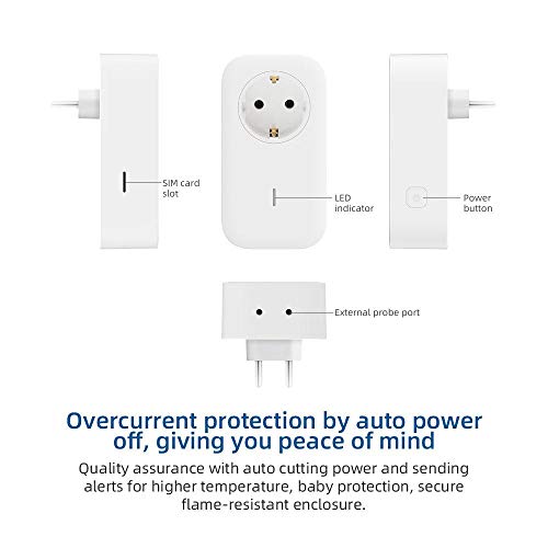 UBiBot Smart Plug WiFi Remote Control Outlet Alexa & IFTTT, Energy Monitoring and Timer Function, No HUB Required, Delayed Switch Supports External Temperature Probe (SP1 WiFi & SIM) - Image 8