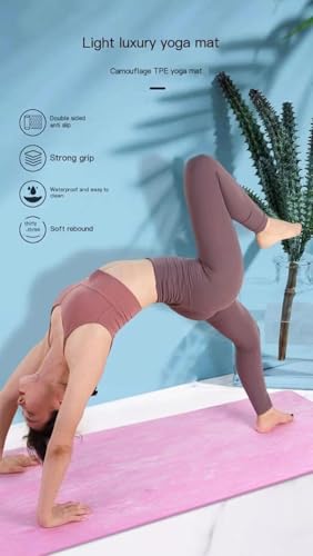 Thickened and extended yoga mat, special fitness mat for girls, floor mat, home dance non-slip mat - Image 2