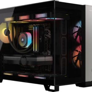 Corsair Vengeance i5100 Gaming PC – Liquid Cooled Intel Core i9-14900KF CPU – NVIDIA GeForce RTX 4080 Super GPU – 32GB Dominator Titanium RGB DDR5 Memory – 2TB M.2 SSD – Black/Gray