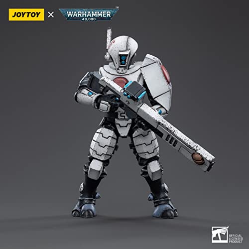 JOYTOY Warhammer 40k 1/18 Action Figure T'au Empire Fire Warrior 4.2-inch Collectible Gifts,Toys for Kids 15+ and Adults - Image 4