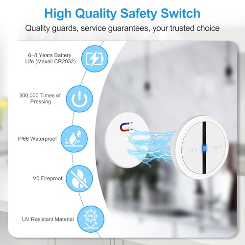 Greencycle Smart Wireless Remote Control Outlet Plug,WiFi Outlets for Household,On Off Smart Outlets Switch Compatible with Tuya,Alexa and Google Assistant,Timer Outlet,No Wiring,White,5PK - Image 8