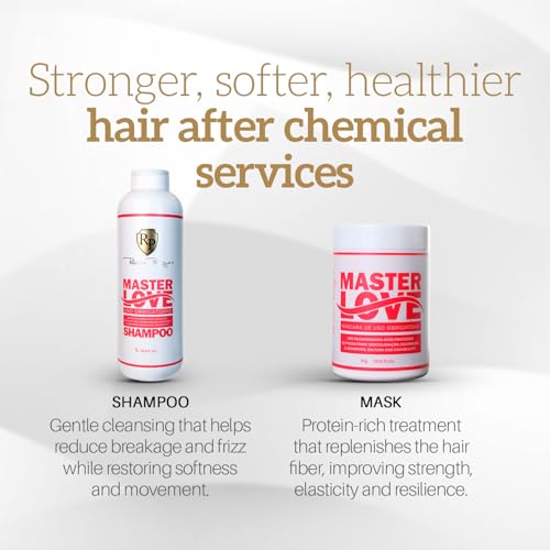 Robson Peluquero Professional Salon Hair Care Mega Kit | CCRP Turbo, CCRP & Master Love | Pre & Post Chemical Repair Systems | Detox, Reconstruction, Protein Replenishment & Damage Recovery Hair Set - Image 9