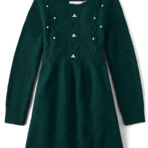 The Children’s Place,Girls,Long Sleeve Sweater Dress,Balt Green Pearl,Medium