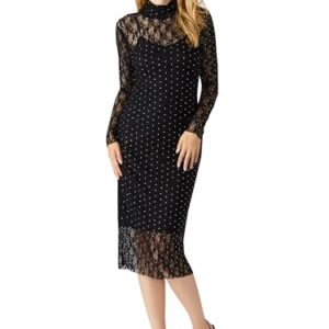 Steve Madden Apparel Vivienne Dress, Black, S