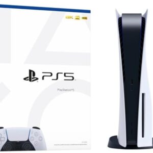 Sony Playstation 5 Disc Edition 825GB Gaming Console + 1 Wireless Dual Charger Dock Controller for PS5 (Renewed)