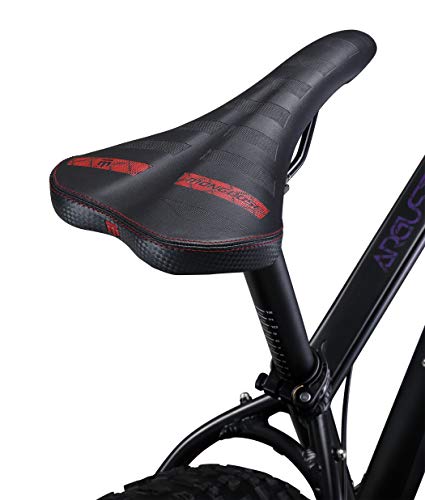 Mongoose Argus Sport Adult Fat Tire Mountain Bike, 26-Inch Wheels, Tectonic T2 Aluminum Frame, Hydraulic Disc Brakes, Medium Frame, Black - Image 7