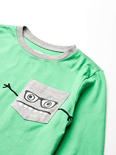 Amazon Essentials Boys' Long-Sleeve T-Shirts, Pack of 5, Monsters/Multicolor/Stripe, Medium - Image 3