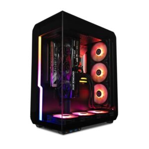 XOTICPC Xhuttle Project Zero Stealth Extreme Gaming Desktop, AMD Ryzen 7 9700X 3.8GHz (5.5GHz Turbo), RTX 5070 Ti 16GB, 2TB NVMe SSD, 32GB RAM, 750W Gold PSU, Win 11