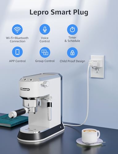 Lepro P1 Smart Plug Mini 15A, WiFi Outlet Plugs Compatible with Alexa & Google Assistant, Voice/APP Control, Timer & Group Controller, 2.4Ghz Only, ETL & FCC Certified, 2-Pack - Image 2