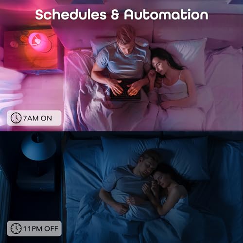 Geeni Prisma Plus 800 Dimmable Smart Light Bulbs with 2.4 GHz Wi-Fi Connectivity – Color-Changing & Tunable White, A19 LED Smart Bulb – Works with Alexa & Google, 4-Pack - Image 6