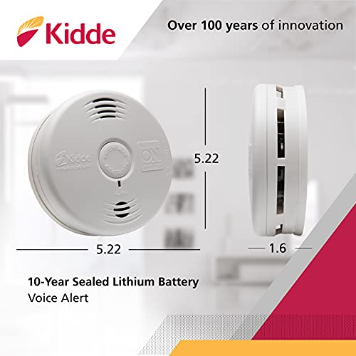 Kidde Smoke Detector, 10-Year Battery, Photoelectric Sensor Smoke Alarm, White - Image 3