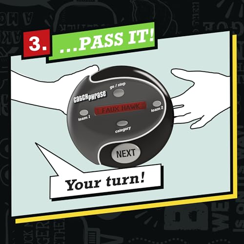 Hasbro Gaming Catch Phrase Electronic Game | Fun Active Handheld Party Games for Adults, Teens, and Kids | 4 or More Players, 2 Teams | Portable Summer Travel Activities | Ages 12+ (Amazon Exclusive) - Image 6