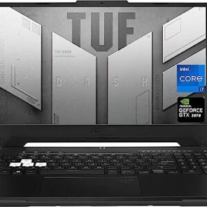 ASUS TUF Dash Gaming Laptop, 15.6″ FHD 144Hz Display, Intel Core i7-12650H, NVIDIA GeForce RTX 3070 GPU, 16GB DDR5 RAM, 1TB NVMe SSD, Wi-Fi 6, Black, Windows 11 Home