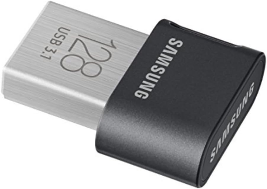 SAMSUNG FIT Plus 3.1 USB Flash Drive, 128GB, 400MB/s, Plug In and Stay, Storage Expansion for Laptop, Tablet, Smart TV, Car Audio System, Gaming Console, MUF-128AB/AM,Gunmetal Gray - Image 2
