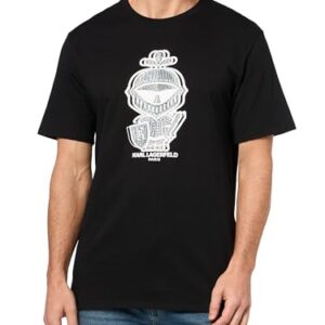 KARL LAGERFELD Paris Men’s Sportswear T-Shirt, Cabernet, Medium