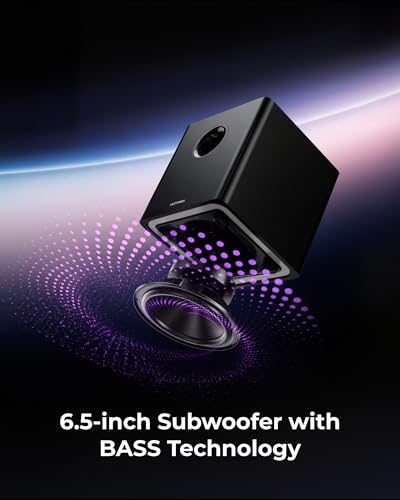 ULTIMEA 9.1ch Surround Sound System with Dolby Atmos, 2 Rear Speaker, 6.5" Wireless Subwoofer, RGB Light, App, Detachable Surround Sound System for Home Theater, Peak Power 470W, HDMI eARC, Apollo S90 - Image 4