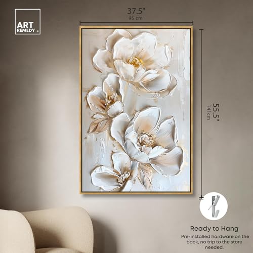 Art Remedy Lush Floral II Canvas New Floral Wall Art, Gold Frame, 36" x 54" - Image 5
