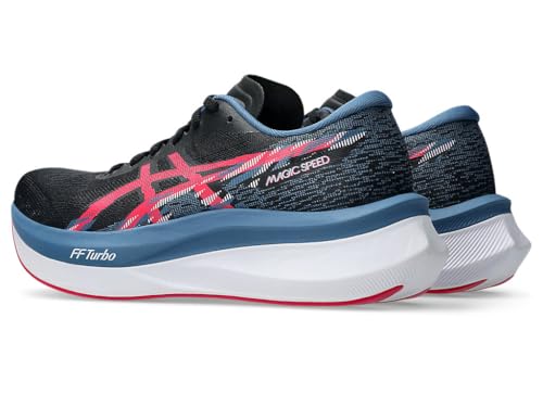 ASICS Women Magic Speed 4 Running Shoe, BLACK/WINTER SEA, 11 - Image 5