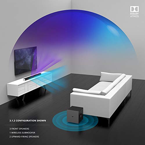 VIZIO Sound Bar for TV, Channel Home Theater Surround Sound system for TV, Home Audio Sound Bar, 46” 3.1.2 with Dolby Atmos 10” Wireless Subwoofer, Bluetooth, SB46312-F6 - Image 4