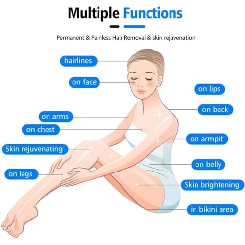 TAixl 808nm Hair Removal Device with CoolTouch Technology - Professional At-Home Permanent Hair Reduction System for Face & Body, Painless & Long-Lasting Results - Image 4