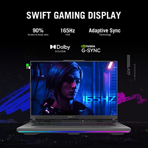 ASUS ROG Strix G16 (2023) Gaming Laptop, 16” 16:10 FHD 165Hz, GeForce RTX 4070, Intel Core i9-13980HX, 16GB DDR5, 1TB PCIe SSD, Wi-Fi 6E, Windows 11, G614JI-AS94, Eclipse Gray - Image 5