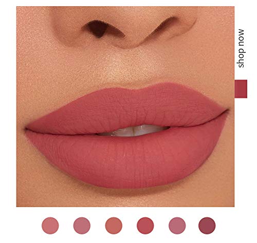 6Pcs Nude Matte Liquid Lipstick Set, Waterproof Long Lasting Non-Stick Cup Nude Lipstick 24 Hour Not Fade Matte Lipstick Professional Lip Gloss Makeup Valentine\'s Day Gifts for Women (Set B) - Image 3