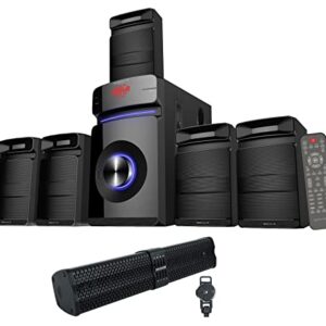 Kicker 47KPB1 KPB1 21″ Bluetooth Soundbar for ATV/UTV/RZR + Home Theater System