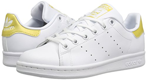 Adidas Originals Stan Smith Sneaker, FTWR White/FTWR White/Gold Metallic, 6 US Unisex Big Kid - Image 7