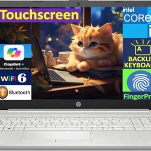 HP 2026 Premium Business Laptop 15.6″ Touchscreen Display (Intel i7-1165G7, 32GB RAM, 1TB PCIe SSD, Intel Iris Xe, Backlit KYB, Fingerprint, WiFi 6, RJ-45, Win 11 Home) w/DKZ Hub