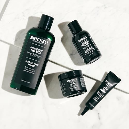 Brickell Men's Acne Controlling System for Men, Acne Fighting Face Moisturizer Treatment, Face Wash, Spot Treatment, and Scar Cream, Natural & Organic - Image 3