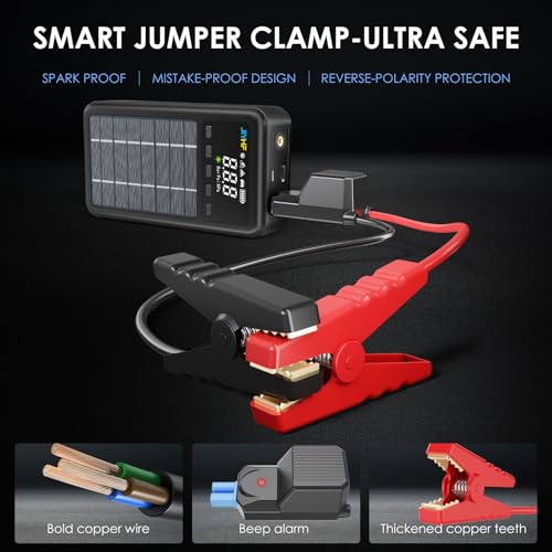 JIYHF Portable Power Station 74Wh, Solar Generator & Backup Power with 45W USB-C PD, 3000A Jump Starter with Air Compressor, Ideal as a Portable Power for Emergency, car Battery Jumper, RV, inflate - Image 5
