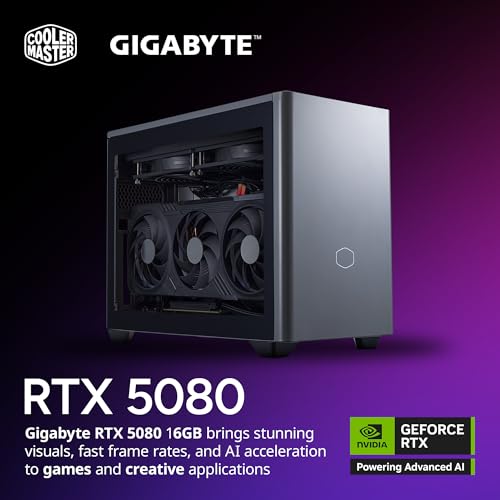 Cooler Master NR2 Pro Mini ITX – Intel Ultra 7 265F 2.4GHz (5.3 GHz Turbo) | Gigabyte RTX 5080 16GB & B860I AORUS ICE| 32GB DDR5 6000MHz | 2TB Gen4 M.2 | WiFi | Windows 11 | 280mm AIO Gaming PC - Image 4