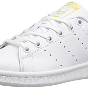 Adidas Originals Stan Smith Sneaker, FTWR White/FTWR White/Gold Metallic, 6 US Unisex Big Kid