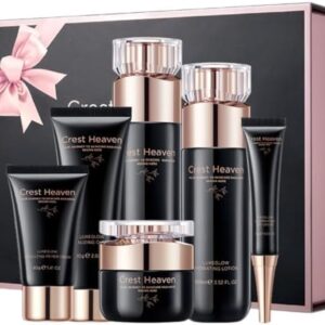 Women 6-Piece Facial Kit for Radiant Skin Care, Facial Care, Face Moisturizing and Anti-aging Skin Care luxeGlow