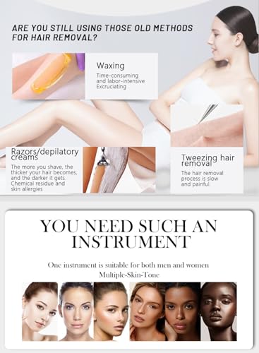 2-In-1 Hair Removal And Age Spot Removal Device, Smart Touchscreen Beauty Tool, Painless And Gentle Permanent Hair Removal Equipment - Image 4