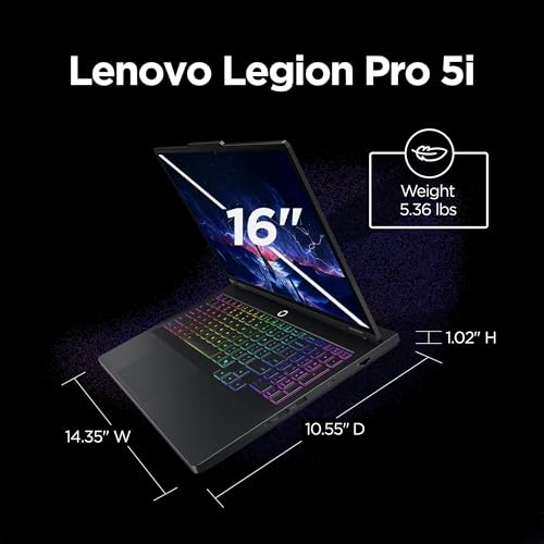 Lenovo Legion Pro 5i Gen 10 Gaming Laptop - Intel 24 Core Ultra 9 275HX, GeForce RTX 5070 Ti, 64GB RAM, 4TB SSD, 16.0" WQXGA OLED 165Hz Display, Wi-Fi 7, 24zone RGB Backlit, Win 11 Pro, Accessories - Image 7