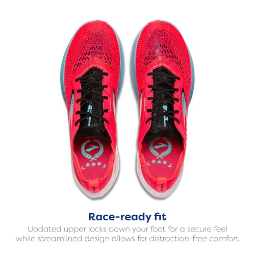 Brooks Unisex Hyperion Elite 4 Neutral Running Shoe for Men & Women - Diva Pink/Crystal Seas/Black - 8 Medium Men /9.5 Medium Women - Image 4