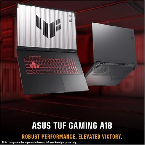 ASUS TUF Gaming Laptop A18 inch - AMD Ryzen 7 260 Beat i9-13905H - NVIDIA RTX 5060-18" WUXGA Display 144Hz - 64GB RAM - 4TB PCIe SSD -RGB Backlit Keyboard - Thunderbolt 4 - FHD Camera - HDMI Cable - Image 9